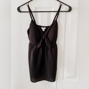 Candie’s | XS juniors black padded tank top with adjustable straps | NWOT